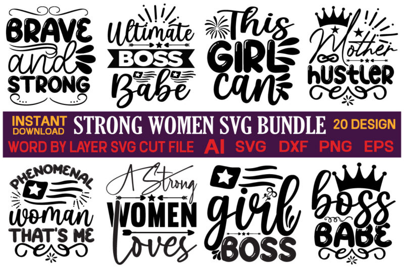 Strong Women Svg Bundle ,Strong Woman Bundle, Woman Empowerment Png, Retro Wildflowers Png, Girl Power Png, Feminist Womens Png, Positive Quotes Sublimation Designs,Empowered women svg bundle, Feminist svg, strong women,