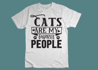 CATS ARE MY FAVORITE PEOPLE SVG