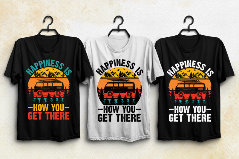 Sunset Vintage Retro T-Shirt Design Bundle