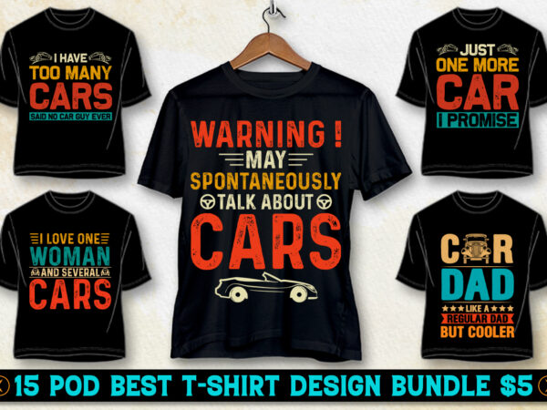 Car lover t-shirt design bundle