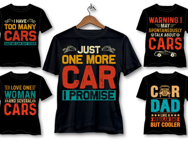 Car t-shirt design bundle