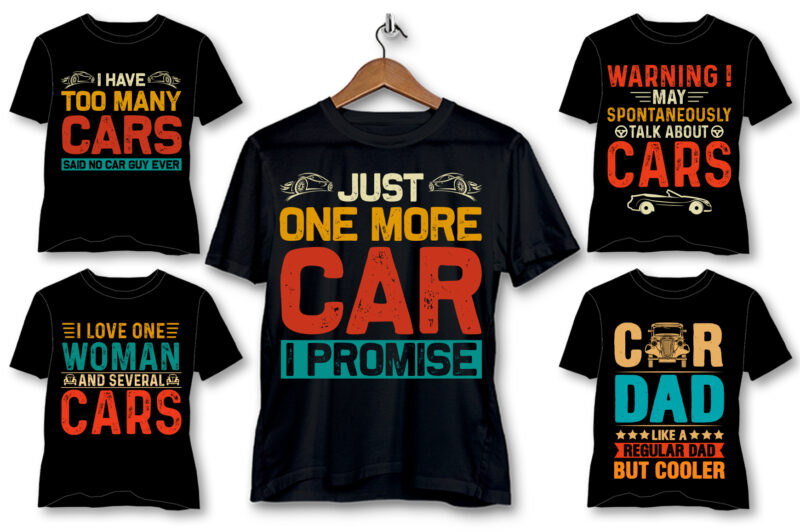 Car T-Shirt Design Bundle