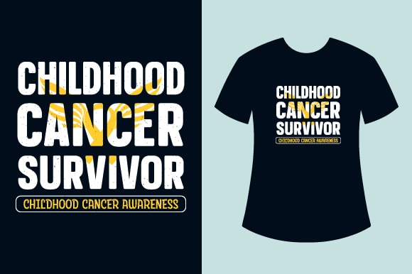 Childhood Cancer Awareness T-shirt Design Bundle, Childhood Cancer T-Shirt Design, Awareness T-shirts, Childhood Cancer Awareness Month T-shirts