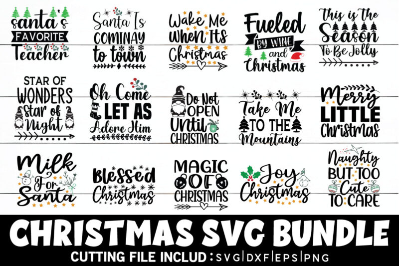 Christmas svg bundle t-shirt vector file