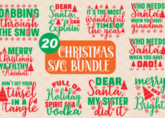 Christmas SVG Bundle t shirt vector file