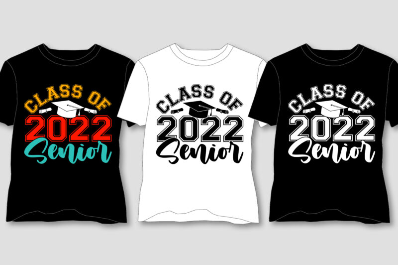 School Senior Class Of T-Shirt Design Bundle