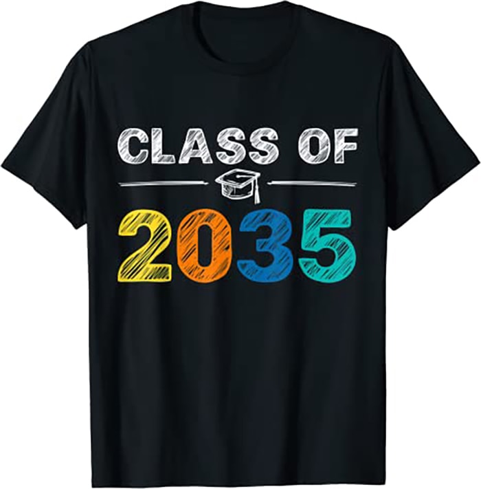 Class of 2035 Grow With Me First Day of School Graduation 1 - Buy t ...