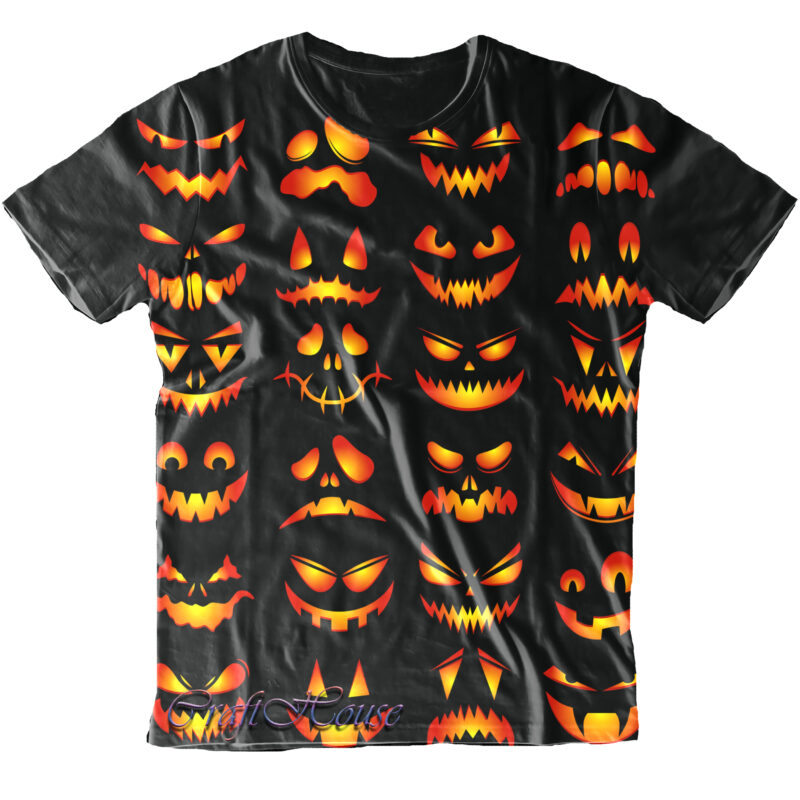 Pumpkins Scary Faces t shirt design, Pumpkins Scary Png, Halloween t shirt design, Halloween Night, Halloween design, Halloween Graphics, Halloween Quote, Halloween Png, Pumpkin
