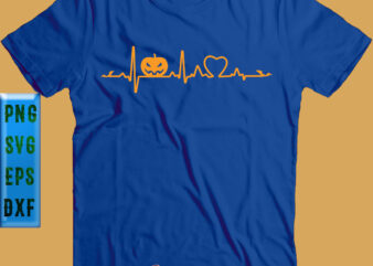 Heartbeat Halloween Svg, Halloween Svg, Heartbeat Svg graphic t shirt