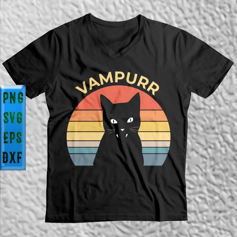 Vintage vampire black cat t shirt design, Retro vampire black cat Svg, Vampire black cat Svg, Vampire Svg, Black Cat Svg, Cat Svg, Vintage vampire black cat Svg, Halloween Svg,