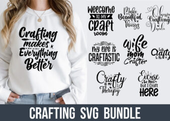 Crafting SVG Bundle t shirt vector file