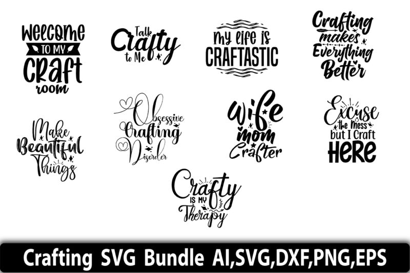 Crafting SVG Bundle