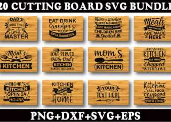 Cutting Board Svg Bundle
