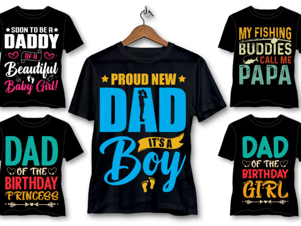 Dad daddy papa t-shirt design bundle