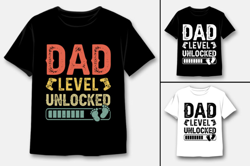 Level Up Birthday T-Shirt Design Bundle