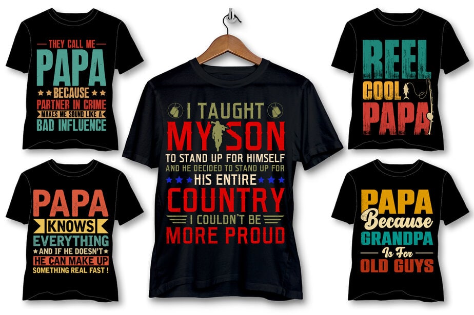 Dad Papa T-Shirt Design Bundle - Buy t-shirt designs