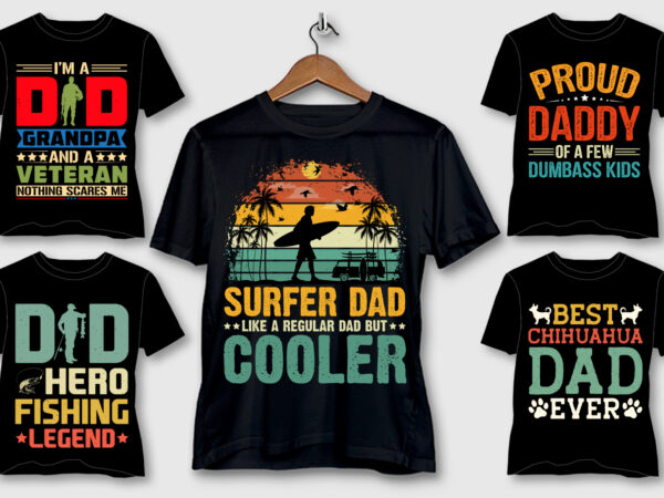 Dad t-shirt design bundle