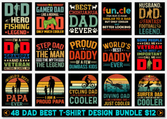 Dad T-Shirt Design Bundle