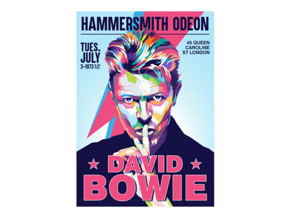 David bowie t shirt vector illustration