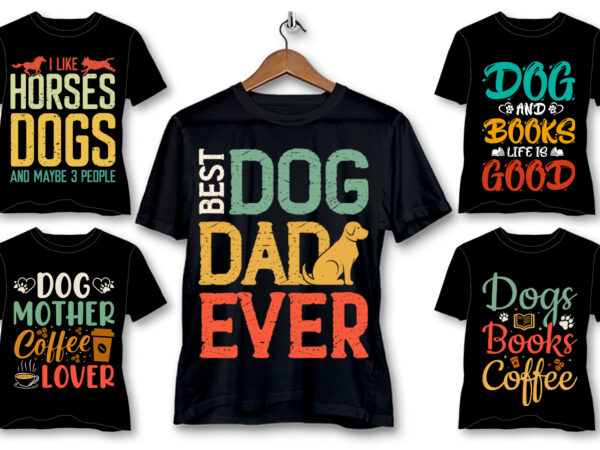 Dog t-shirt design bundle Dog t-shirt design bundle