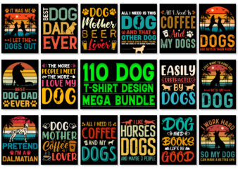 Dog T-Shirt Design Bundle-Dog Lover T-Shirt Design Bundle