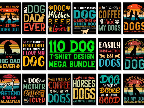 Dog t-shirt design bundle-dog lover t-shirt design bundle