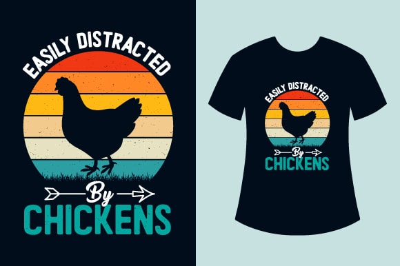 Retro Vintage Chicken T-Shirt Design Bundle, Vintage Chicken T-Shirts, Retro Vintage Rooster T-Shirts, Chicken Retro Vintage Poultry Farmer T-shirts