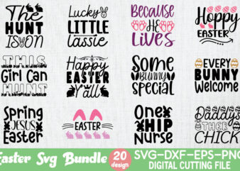 Easter Svg Bundle vector clipart