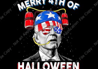 Joe Biden Drink Beer 4th Of July Merry 4th Of Halloween Png, Joe Biden Halloween Png, Halloween Png vector clipart