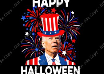 Joe Biden Happy Halloween Confused For 4th Of July Png, Happy Joe Biden Halloween Png, Biden Png, Halloween Png vector clipart