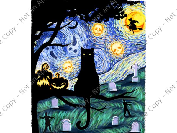 Scary night cat png, scary night cat halloween png, black cat png, cat halloween png, black cat moon halloween png, funny halloween bunch of hocus pocus png, black cat halloween t shirt template vector