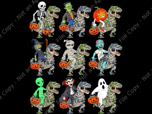 Halloween skeleton zombie riding mummy t rex png, halloween skeleton riding t-rex png, skeleton halloween png, zombie halloween png, halloween png, halloween creepy legends killer mugshots horror png, horror movie graphic t shirt