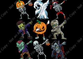 Dabbing Halloween Guys Skeleton Zombie Mummy Ghost Pumpkin Png, Ghost Dabbing Halloween Png, Zombie Dabbing Png, Ghost Halloween Png, Halloween Png, Dabbing Skeleton And Monsters Halloween Png, Ghost Dabbing Halloween