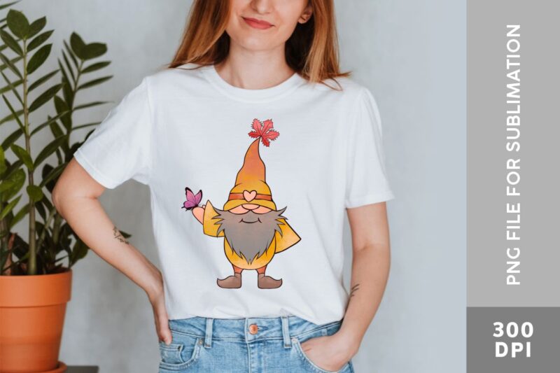 Fall Gnome PNG Sublimation, Fall Gnome Clipart, Fall Gnome for Tshirt Design, Cute Gnomes Designs Bundle