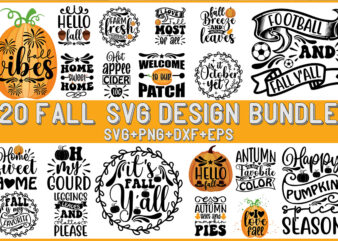 Fall Svg Bundle t shirt graphic design