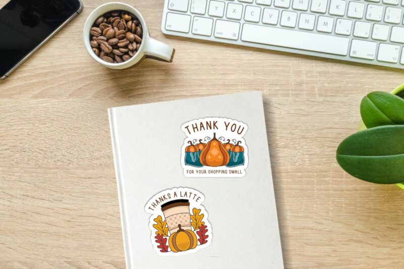 Fall Thank You Stickers, Fall Stickers for Small Business, Packaging Sticker Pack for Online Shop
