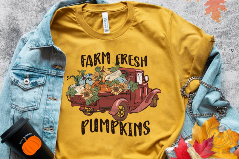 Farm Fresh Pumpkins Autumn Farm Sublimation