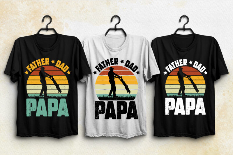 Sunset Vintage Retro T-Shirt Design Bundle