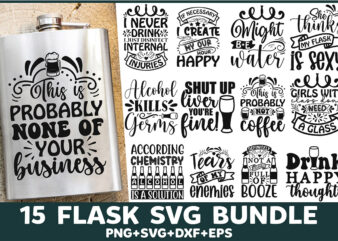 Flask Svg Design Bundle