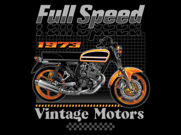Full Speed t shirt graphic design