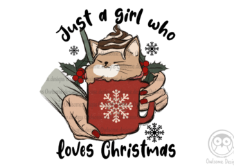 Girl Loves Christmas Sublimation
