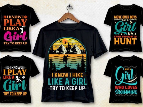 Girl try to keep up t-shirt design