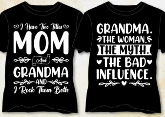 Grandma T-Shirt Design-Grandma Lover T-Shirt Design