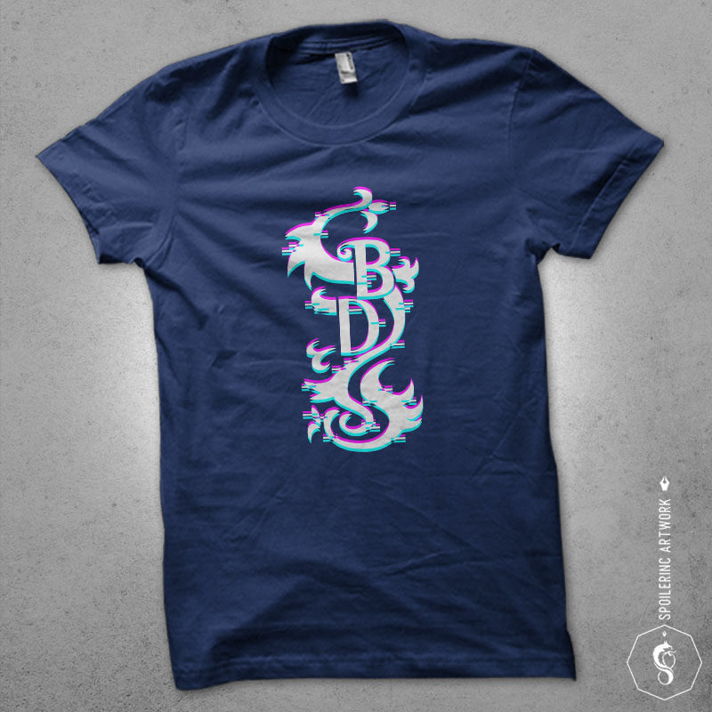 30 glitch logo anime cartoon illustration tshirt design bundles