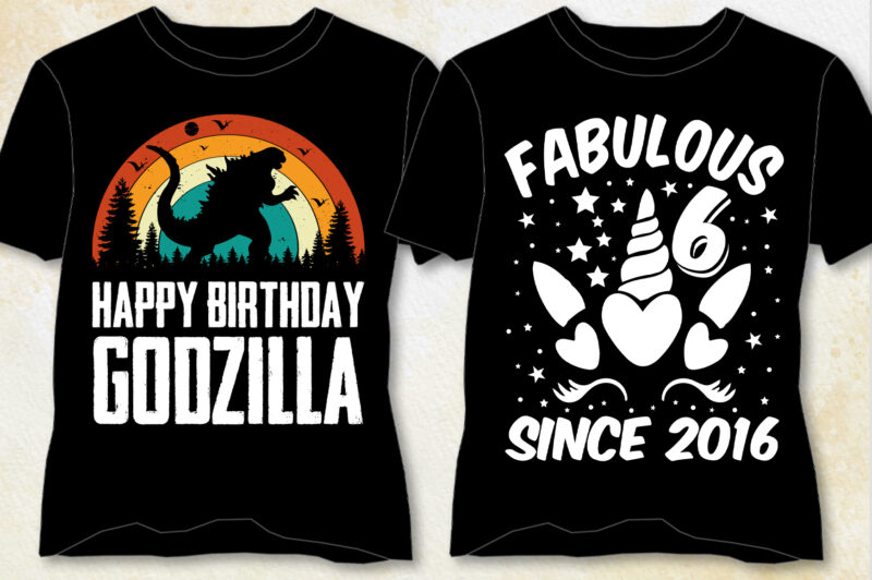 Happy Birthday T-Shirt Design