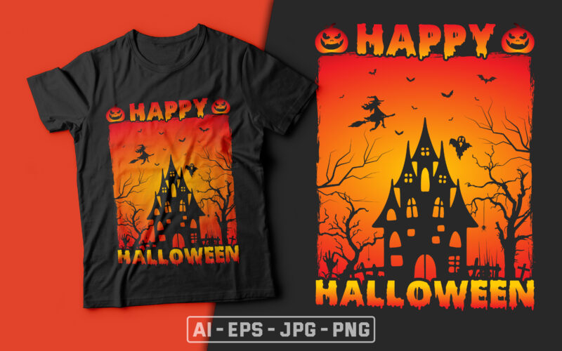 Happy Halloween - halloween t shirt design,halloween t shirts design,halloween svg design,good witch t-shirt design,boo t-shirt design,halloween t shirt company design,mens halloween t shirt design,vintage halloween t shirt design,halloween t