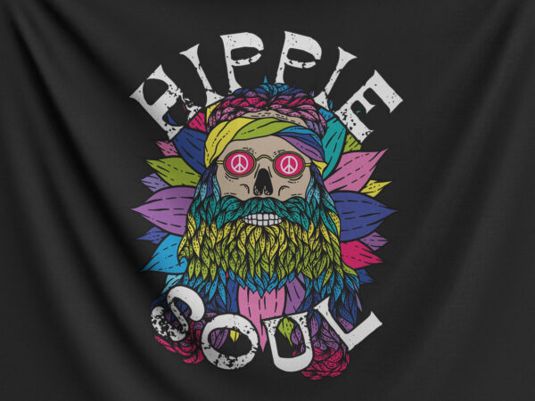 Hippie soul graphic t shirt