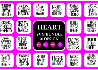 Heart svg bundle