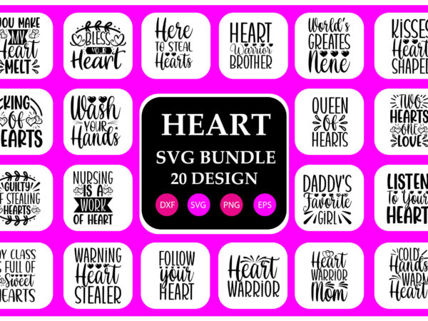 Heart svg bundle graphic t shirt
