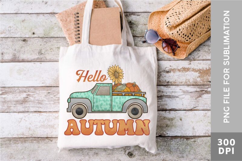 Fall Truck PNG Sublimation Bundle, Fall Truck Farmhouse, Fall Pumpin Tshirt Designs,